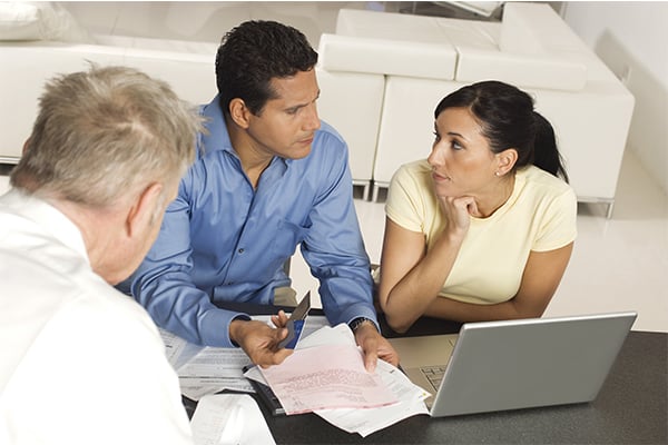 Financial Advisor with couple