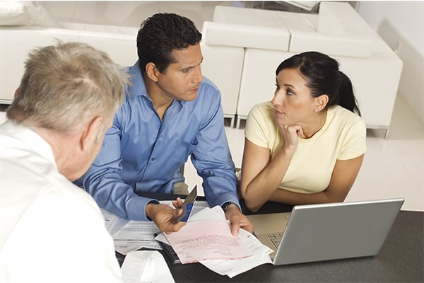 Financial Advisor with couple