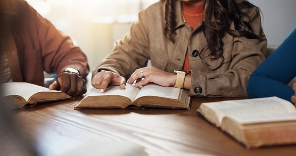 Community reading bible together.
