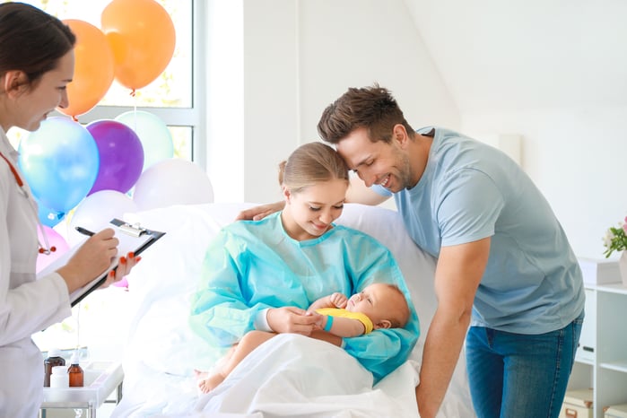 Christian family using Medi-Share health program for maternity sharing