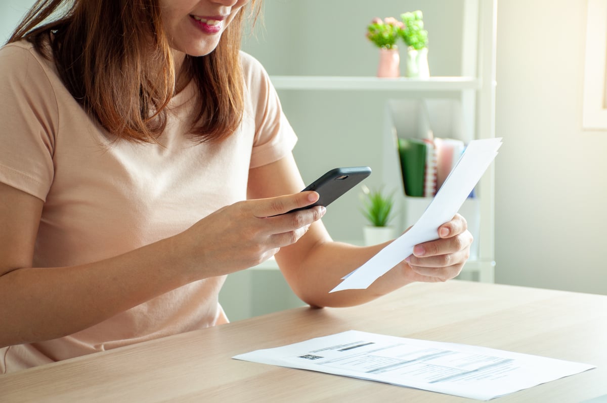 Small Business Owner Filing her Taxes