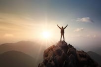 Man standing on a rock