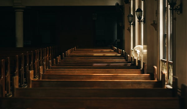 empty pews in church