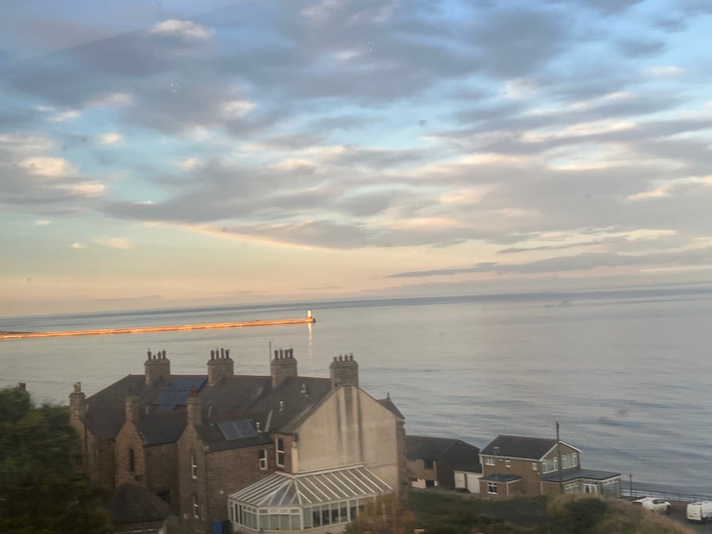 A view of the North Atlantic on the train ride to Glasglow.
