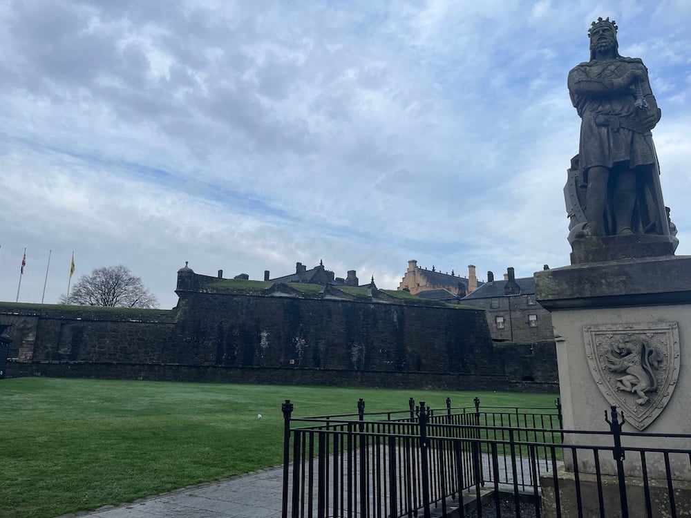 Sterling Castle in Sterling, Scotland
