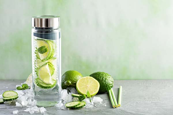 Infused water bottle