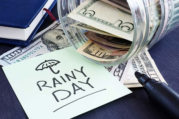 Rainy day emergency fund