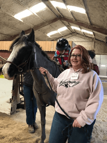 Audra Garrison with horse