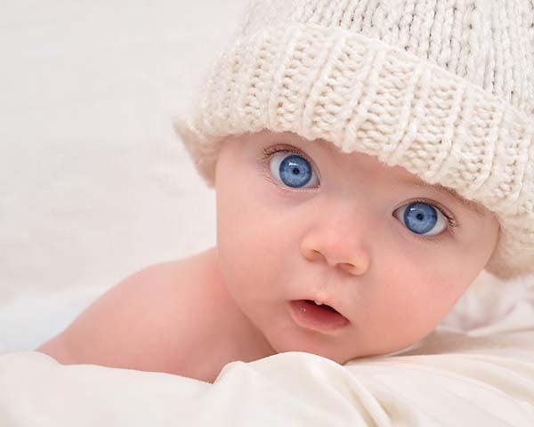 Blue-eyed baby