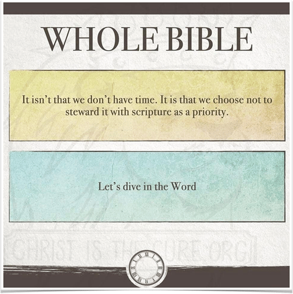 Bible reading graphic