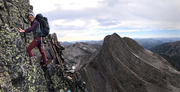 Erin Englert mountain climbing