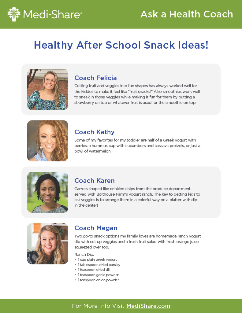 Healthy After School Snack Ideas
