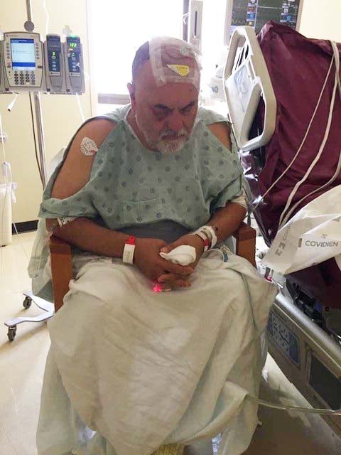 Manuel Reyna in the hospital