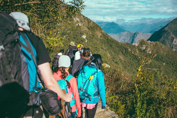 Hiking in the mountains