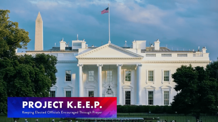 picture of the White House with Project K.E.E.P. logo