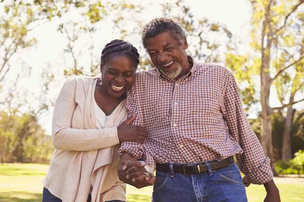 Medi-Share 65+ Couple Laughing Together