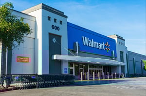 Exterior of a Walmart