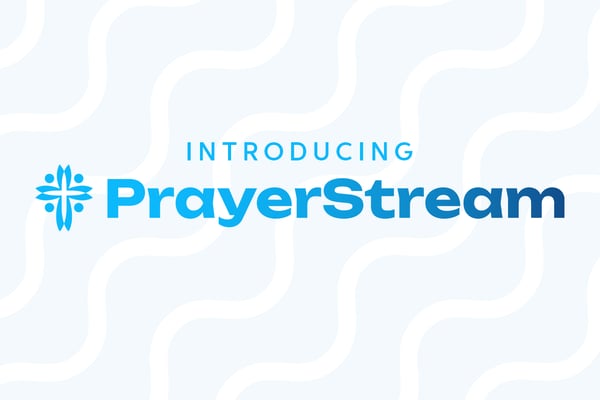A graphic featuring the text 'Introducing PrayerStream' alongside the Medi-Share logo, highlighting our new platform