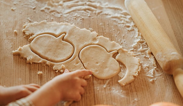 cookies in pumpkin shapes