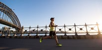 man running on street 