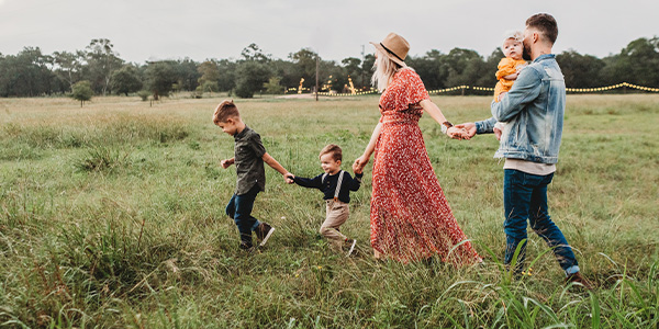 Family walking 