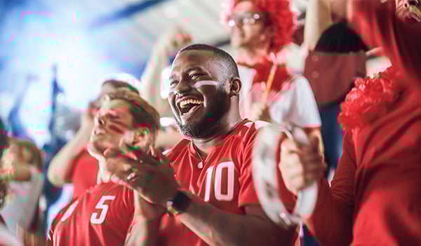 fans cheering