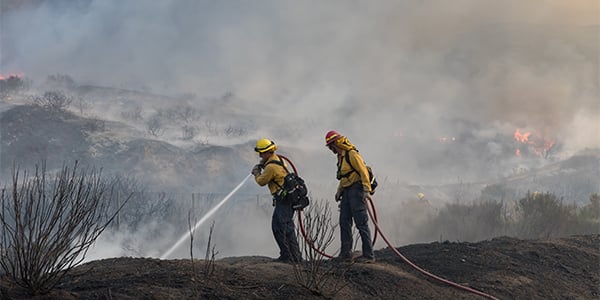 firefighters fighting fire