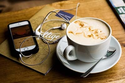 Bible podcast and coffee