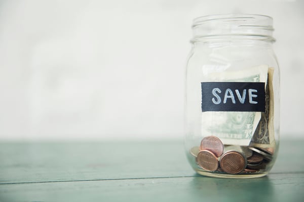 Savings in a jar