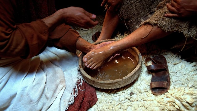 Jesus washing feet