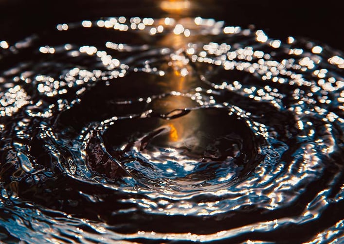 Ripple effect in the water