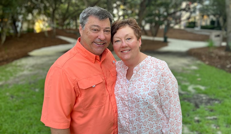 A Medi-Share couple smiling together.