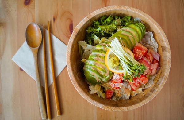 salad with avocado