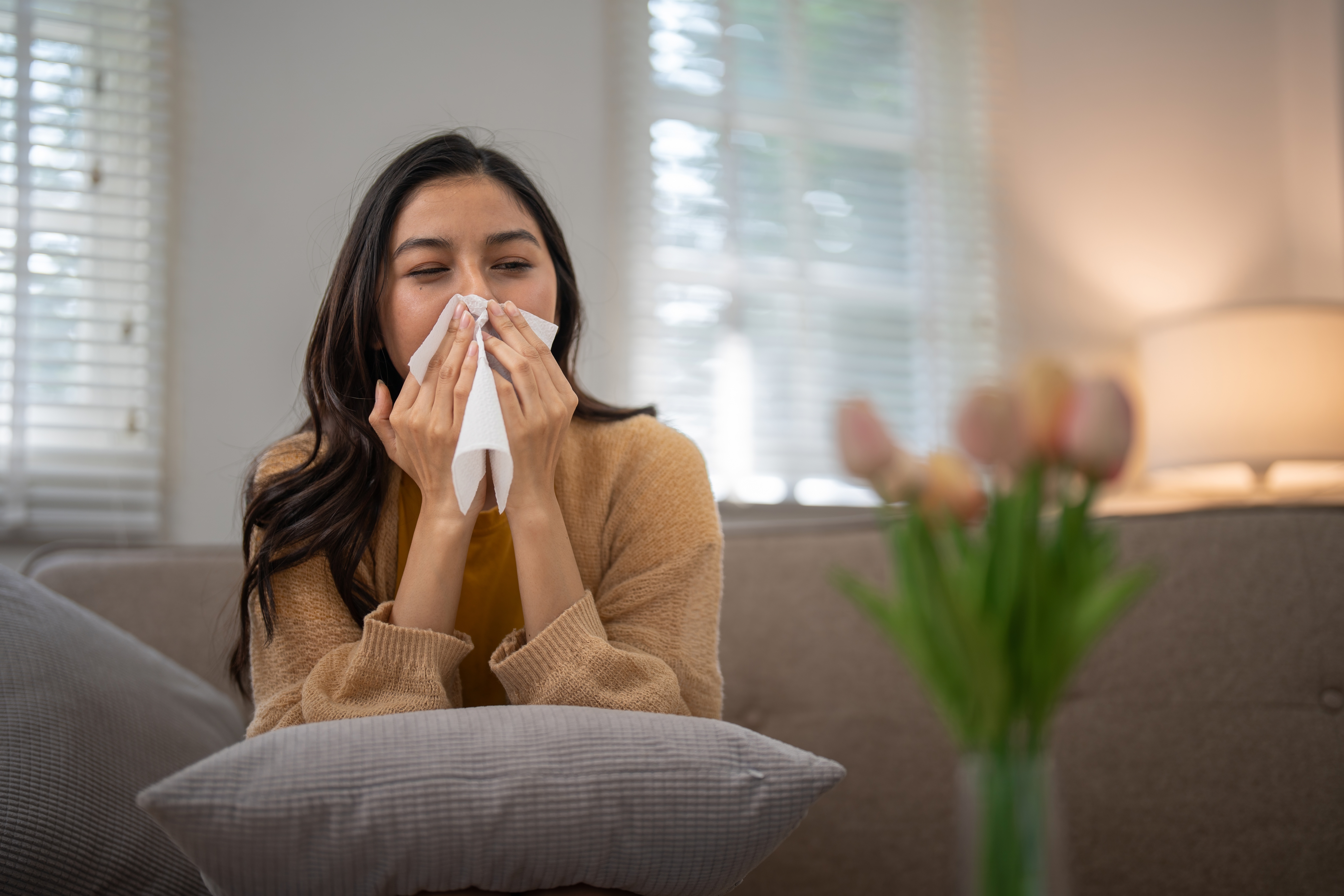 Sick woman trying to get healthy
