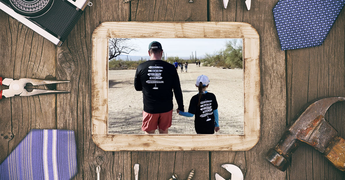 Father and his daughter enjoying community activities