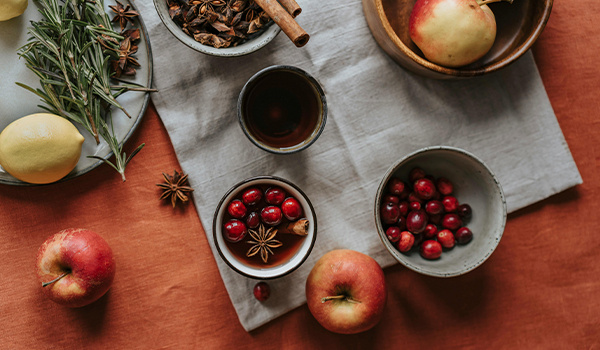 Cranberries in Apple Cider